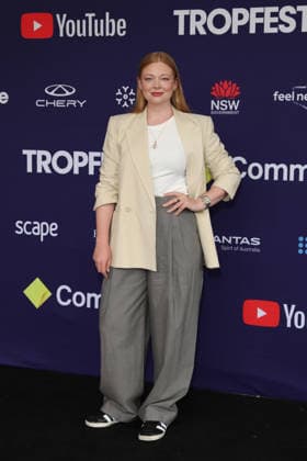 February 22, 2026: SARAH SNOOK attends Tropfest 2026 at Centennial Park on February 22, 2026 in Sydney, NSW Australia  - ZUMAa155 20260222_aaa_a155_055 Copyright: xChristopherxKhouryx