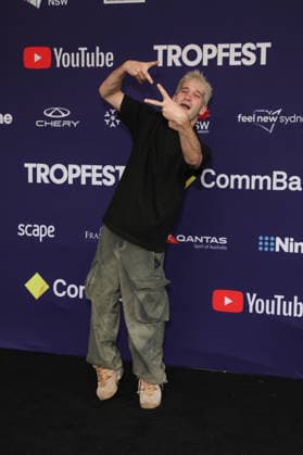 February 22, 2026: DANNY PHILIPPOU attends Tropfest 2026 at Centennial Park on February 22, 2026 in Sydney, NSW Australia - ZUMAa155 20260222_aaa_a155_062 Copyright: xChristopherxKhouryx