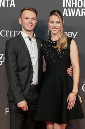 Raphael Netz und Selina Söder bei der Verleihung der 9. Inhorgenta Awards 2026 in den Bavaria Studios. Grünwald, 21.02.2026 *** Raphael Netz and Selina Söder at the presentation of the 9 Inhorgenta Awards 2026 in the Bavaria Studios Grünwald, 21 02 2026 Foto:xN.xKolinzx xFuturexImagex inhorgenta_6260