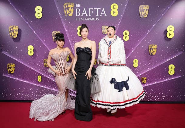 EE BAFTA Film Awards 2026 - Special Access LONDON, ENGLAND - FEBRUARY 22: Rei Ami, EJAE and Audrey Nuna of KPop Demon Hunters attend the EE BAFTA Film Awards 2026 at The Royal Festival Hall on February 22, 2026 in London, England., Credit:DP OB Avalon United Kingdom, England, London, The Royal Festival Hall  Copyright: xDPx xOBx xAvalonx 1077419856