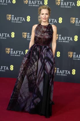 February 22, 2026, London, United Kingdom: Gillian Anderson attends the 2026 EE BAFTA Film Awards at The Royal Festival Hall. London United Kingdom  - ZUMAs197 20260222_aaa_s197_108 Copyright: xFredxDuvalx