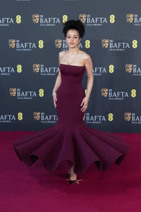 February 22, 2026, London, England, United Kingdom: CHASE INFINITI attends the red carpet during the EE BAFTA Film Awards 2026 ceremony at The Royal Festival Hall. London United Kingdom  - ZUMAs371 20260222_zip_s371_078 Copyright: xWiktorxSzymanowiczx