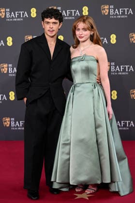 Celebrities arrive at the 2026 BAFTA Film Awards at Royal Festival Hall, London Featuring: Noah Jupe, Sadie Sink Where: London, United Kingdom When: 22 Feb 2026 Credit: Cover Images EDITORIAL USE ONLY. NOT FOR USE BY NEWSPAPERS BASED IN THE UK. Copyright: xx coverimg55496576