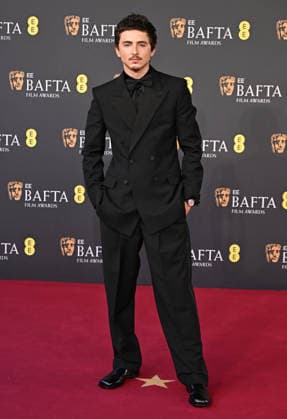 Timothee Chalamet attends the 2026 EE BAFTA Film Awards at The Royal Festival Hall in London, England. UK. Sunday 22nd February 2026. Copyright: xJamesxWarrenx 2026 EE BAFTA FILM AWARDS12
