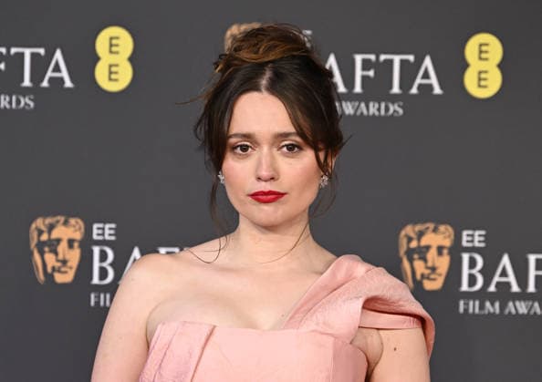 Aimee Lou Wood attends the 2026 EE BAFTA Film Awards at The Royal Festival Hall in London, England. UK. Sunday 22nd February 2026. Copyright: xJamesxWarrenx 2026 EE BAFTA FILM AWARDS18