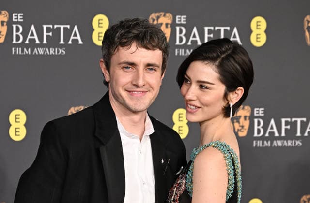 Paul Mescal and Gracie Abrams attends the 2026 EE BAFTA Film Awards at The Royal Festival Hall in London, England. UK. Sunday 22nd February 2026. Copyright: xJamesxWarrenx 2026 EE BAFTA FILM AWARDS34