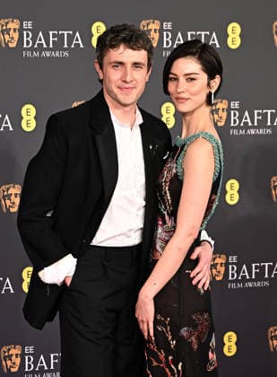 Paul Mescal and Gracie Abrams attends the 2026 EE BAFTA Film Awards at The Royal Festival Hall in London, England. UK. Sunday 22nd February 2026. Copyright: xJamesxWarrenx 2026 EE BAFTA FILM AWARDS36