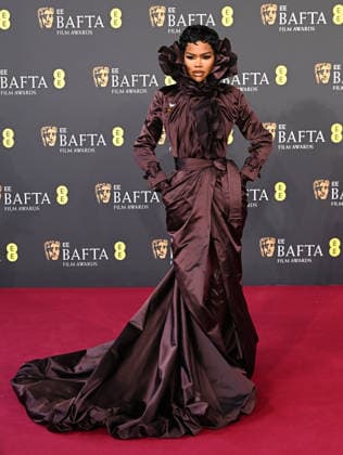 Teyana Taylor attends the 2026 EE BAFTA Film Awards at The Royal Festival Hall in London, England. UK. Sunday 22nd February 2026. Copyright: xJamesxWarrenx 2026 EE BAFTA FILM AWARDS43