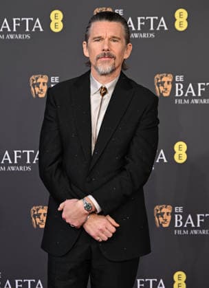 Ethan Hawke attends the 2026 EE BAFTA Film Awards at The Royal Festival Hall in London, England. UK. Sunday 22nd February 2026. Copyright: xJamesxWarrenx 2026 EE BAFTA FILM AWARDS49
