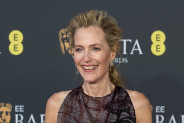 February 22, 2026, London, England, United Kingdom: GILLIAN ANDERSON attends the red carpet during the EE BAFTA Film Awards 2026 ceremony at The Royal Festival Hall. London United Kingdom  - ZUMAs371 20260222_zip_s371_101 Copyright: xWiktorxSzymanowiczx