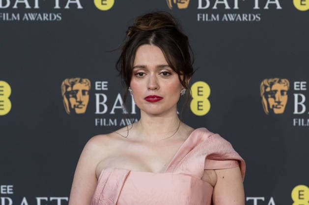 February 22, 2026, London, England, United Kingdom: AIMEE LOU WOOD attends the red carpet during the EE BAFTA Film Awards 2026 ceremony at The Royal Festival Hall. London United Kingdom  - ZUMAs371 20260222_zip_s371_106 Copyright: xWiktorxSzymanowiczx