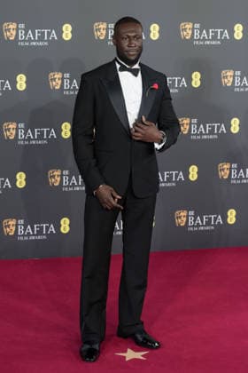 February 22, 2026, London, England, United Kingdom: STORMZY attends the red carpet during the EE BAFTA Film Awards 2026 ceremony at The Royal Festival Hall. London United Kingdom  - ZUMAs371 20260222_zip_s371_118 Copyright: xWiktorxSzymanowiczx