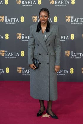 February 22, 2026, London, England, United Kingdom: LITTLE SIMZ attends the red carpet during the EE BAFTA Film Awards 2026 ceremony at The Royal Festival Hall. London United Kingdom  - ZUMAs371 20260222_zip_s371_123 Copyright: xWiktorxSzymanowiczx