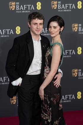 February 22, 2026, London, England, United Kingdom: PAUL MESCAL and GRACIE ABRAMS attend the red carpet during the EE BAFTA Film Awards 2026 ceremony at The Royal Festival Hall. London United Kingdom  - ZUMAs371 20260222_zip_s371_133 Copyright: xWiktorxSzymanowiczx