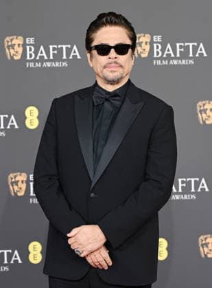 Celebrities arrive at the 2026 BAFTA Film Awards at Royal Festival Hall, London Featuring: Benicia Del Toro Where: London, United Kingdom When: 22 Feb 2026 Credit: Cover Images EDITORIAL USE ONLY. NOT FOR USE BY NEWSPAPERS BASED IN THE UK. Copyright: xx coverimg55497231