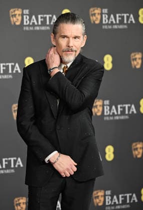 Celebrities arrive at the 2026 BAFTA Film Awards at Royal Festival Hall, London Featuring: Ethan Hawke Where: London, United Kingdom When: 22 Feb 2026 Credit: Cover Images EDITORIAL USE ONLY. NOT FOR USE BY NEWSPAPERS BASED IN THE UK. Copyright: xx coverimg55497264