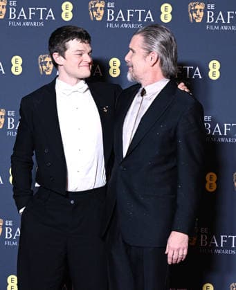 2026 BAFTA Film Awards press room at the Royal Festival Hall, Southbank Centre Featuring: Robert Aramayo and Ethan Hawke Where: London, United Kingdom When: 22 Feb 2026 Credit: Cover Images EDITORIAL USE ONLY. NOT FOR USE BY NEWSPAPERS BASED IN THE UK. Copyright: xx coverimg55497435