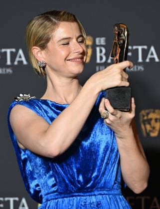 2026 BAFTA Film Awards press room at the Royal Festival Hall, Southbank Centre Featuring: Jesse Buckley Where: London, United Kingdom When: 22 Feb 2026 Credit: Cover Images EDITORIAL USE ONLY. NOT FOR USE BY NEWSPAPERS BASED IN THE UK. Copyright: xx coverimg55497452
