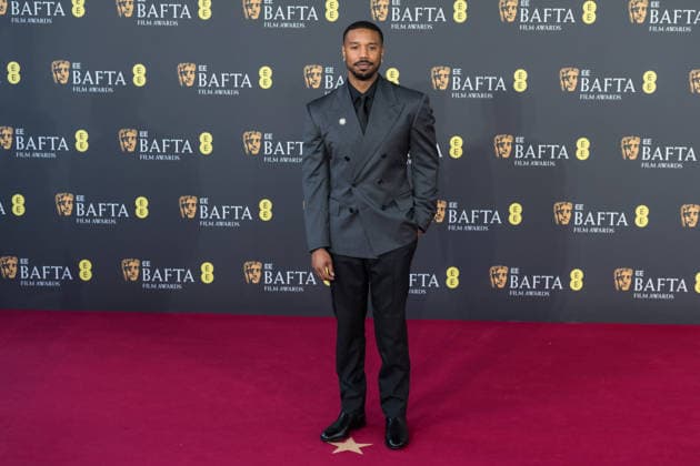 February 22, 2026, London, England, United Kingdom: MICHAEL B. JORDAN attends the red carpet during the EE BAFTA Film Awards 2026 ceremony at The Royal Festival Hall. London United Kingdom  - ZUMAs371 20260222_zip_s371_183 Copyright: xWiktorxSzymanowiczx