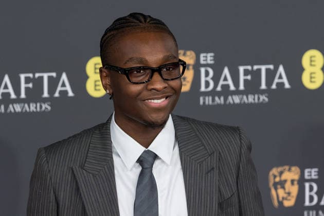 February 22, 2026, London, England, United Kingdom: MILES CATON attends the red carpet during the EE BAFTA Film Awards 2026 ceremony at The Royal Festival Hall. London United Kingdom  - ZUMAs371 20260222_zip_s371_188 Copyright: xWiktorxSzymanowiczx