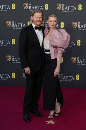 February 22, 2026, London, England, United Kingdom: JESSE PLEMONS and KIRSTEN DUNST attend the red carpet during the EE BAFTA Film Awards 2026 ceremony at The Royal Festival Hall. London United Kingdom  - ZUMAs371 20260222_zip_s371_194 Copyright: xWiktorxSzymanowiczx