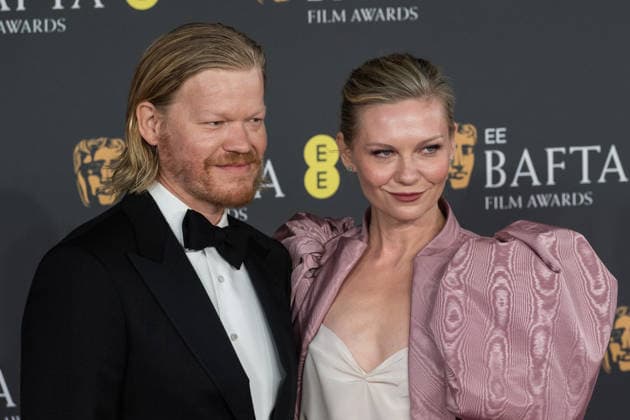 February 22, 2026, London, England, United Kingdom: JESSE PLEMONS and KIRSTEN DUNST attend the red carpet during the EE BAFTA Film Awards 2026 ceremony at The Royal Festival Hall. London United Kingdom  - ZUMAs371 20260222_zip_s371_198 Copyright: xWiktorxSzymanowiczx