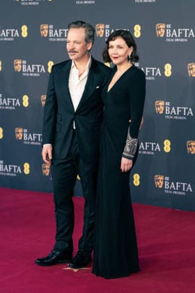 EE BAFTA Film Awards 2026 - London Peter Sarsgaard and Maggie Gyllenhaal at the 2026 EE BAFTA Film Awards held at The Royal Festival Hall, London, UK, on February 22, 2026. Photo by LounisPhotography ABACAPRESS.COM London United Kingdom  Copyright: xLounisPhotography ABACAx