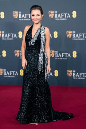 EE BAFTA Film Awards 2026 - London Mia McKenna Bruce at the 2026 EE BAFTA Film Awards held at The Royal Festival Hall, London, UK, on February 22, 2026. Photo by LounisPhotography ABACAPRESS.COM London United Kingdom  Copyright: xLounisPhotography ABACAx