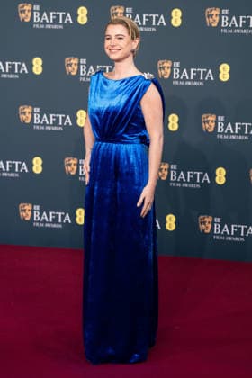 February 22, 2026, London, United Kingdom: Jessie Buckley attends the 2026 EE BAFTA Film Awards held at The Royal Festival Hall. London United Kingdom  - ZUMAs197 20260222_aaa_s197_377 Copyright: xLounisxTiarx
