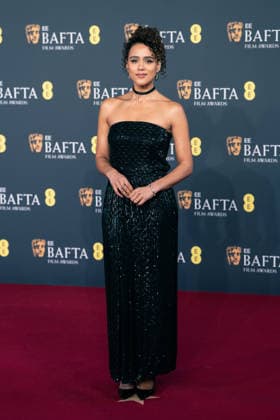 February 22, 2026, London, United Kingdom: Nathalie Emmanuel attends the 2026 EE BAFTA Film Awards held at The Royal Festival Hall. London United Kingdom  - ZUMAs197 20260222_aaa_s197_452 Copyright: xLounisxTiarx