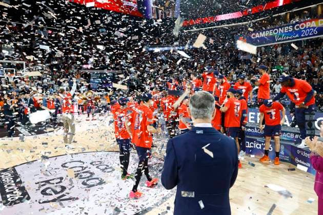 Spanish King Felipe VI during King s Cup Finals match between Real Madrid vs Baskonia in Valencia. 22 February 2026 Cordon Press 
