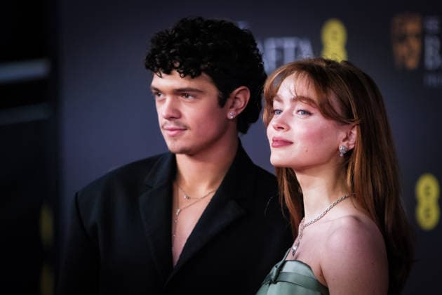 EE BAFTA Film Awards 2026 on Sunday 22 February 2026 Noah Jupe and Sadie Sink on the Red Carpet at the EE BAFTA Film Awards 2026 on Sunday 22 February 2026 at Royal Festival Hall, London. ., Credit:Julie Edwards Avalon  Copyright: xJuliexEdwardsx xAvalonx 1077524061