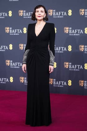 EE BAFTA Film Awards 2026 on Sunday 22 February 2026 Maggie Gyllenhaal on the Red Carpet at the EE BAFTA Film Awards 2026 on Sunday 22 February 2026 at Royal Festival Hall, London. ., Credit:Julie Edwards Avalon  Copyright: xJuliexEdwardsx xAvalonx 1077539660