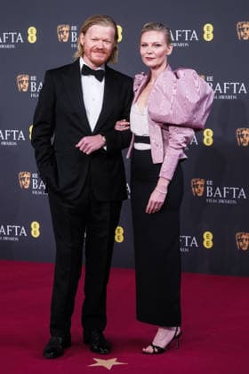 EE BAFTA Film Awards 2026 on Sunday 22 February 2026 Jesse Plemons and Kirsten Dunst on the Red Carpet at the EE BAFTA Film Awards 2026 on Sunday 22 February 2026 at Royal Festival Hall, London. ., Credit:Julie Edwards Avalon  Copyright: xJuliexEdwardsx xAvalonx 1077540925