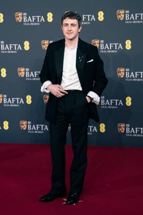 February 22, 2026, London, United Kingdom: Paul Mescal attends the 2026 EE BAFTA Film Awards held at The Royal Festival Hall. London United Kingdom - ZUMAs197 20260222_aaa_s197_750 Copyright: xLounisxTiarx