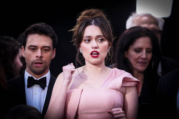 EE BAFTA Film Awards 2026 on Sunday 22 February 2026 Aimee Lou Wood on the Red Carpet at the EE BAFTA Film Awards 2026 on Sunday 22 February 2026 at Royal Festival Hall, London. ., Credit:Julie Edwards Avalon  Copyright: xJuliexEdwardsx xAvalonx 1077534822