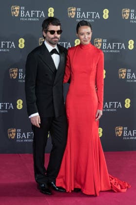 February 22, 2026, London, England, United Kingdom: ADOLPHO VELOSO and ANA GABRIELA attend the red carpet during the EE BAFTA Film Awards 2026 ceremony at The Royal Festival Hall. London United Kingdom - ZUMAs371 20260222_zip_s371_325 Copyright: xWiktorxSzymanowiczx