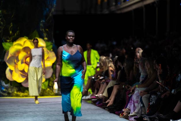 MELBOURNE FASHION FESTIVAL, The Joy Wear runway during Melbourne Fashion Week at the Royal Exhibition Building in Melbourne, Monday, February 23, 2026 ( NO ARCHIVING MELBOURNE VICTORIA AUSTRALIA  Copyright: xJAYxKOGLERx 20260223195584084721