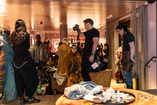 London Fashion Week: Leo Prothmann shows his AW26 Cabana collection at the Mandrake Hotel. Backstage.  Copyright: xcristinaxmasseix xipa-agency.netx xx IPA_Agency_IPA71931620