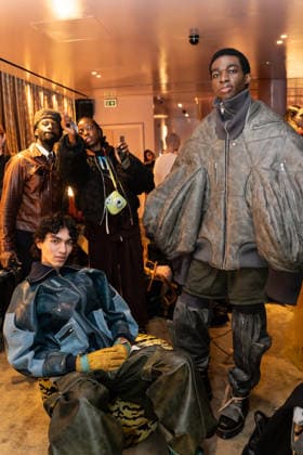 London Fashion Week: Leo Prothmann shows his AW26 Cabana collection at the Mandrake Hotel. Backstage.  Copyright: xcristinaxmasseix xipa-agency.netx xx IPA_Agency_IPA71931702