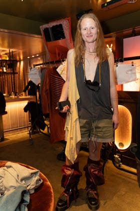 London Fashion Week: Leo Prothmann shows his AW26 Cabana collection at the Mandrake Hotel. Backstage.  Copyright: xcristinaxmasseix xipa-agency.netx xx IPA_Agency_IPA71932503