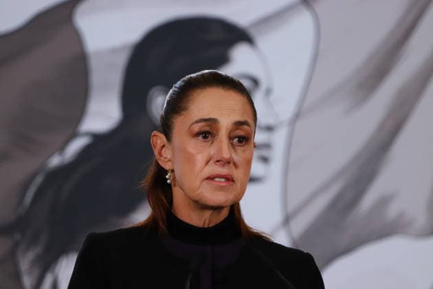 Mexico™s President Claudia Sheinbaum Holds El Mencho News Conference Mexico s President Claudia Sheinbaum speaks during a news conference about the death of Nemesio Oseguera, know El Mencho, leader of the Jalisco Nueva Generacion Cartel, during an operation in Tapalpa, Jalisco, which sparked roadblocks and vehicle burnings in various parts of the country. on February 23, 2026 in Mexico City, Mexico. (Photo by Carlos Santiago Eyepix Group) Copyright: xCarlosxSantiagox xEyepixxGroupx CS_23022026_176458