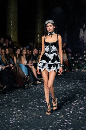 LFW - Aadnevik Runway A model walks the runway at the Aadnevik show during London Fashion Week February 2026 at The Royal Horseguards , London, UK on February 23, 2026. Photo by LounisPhotography ABACAPRESS.COM London United Kingdom  Copyright: xLounisPhotography ABACAx