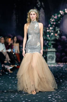 LFW - Aadnevik Runway A model walks the runway at the Aadnevik show during London Fashion Week February 2026 at The Royal Horseguards , London, UK on February 23, 2026. Photo by LounisPhotography ABACAPRESS.COM London United Kingdom  Copyright: xLounisPhotography ABACAx