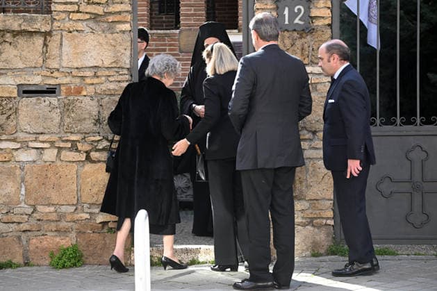 The Greek Orthodox Cathedral of St. Andrew and St. Demetrios honors Irene of Greece Ana de Orleans, Cristina de Borbón Dos Sicilias and Pedro López Quesada on their arrival at the tribute to Irene of Greece at the Greek Orthodox Cathedral of St. Andrew and St. Demetrios, on February 24, 2026, in Madrid Spain FAMOUSES KINGDOM GREECE DEATH José Madrid Madrid Madrid Spain  Copyright: xJosÃ xOlivax 7317512