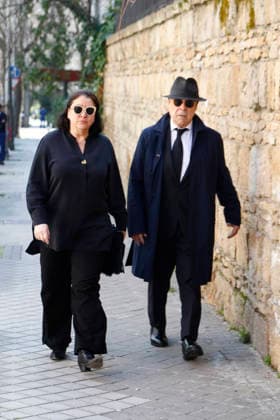The Greek Orthodox Cathedral of St. Andrew and St. Demetrios honors Irene of Greece Ana Pérez Lorente and Antonio Resines on their arrival at the tribute to Irene of Greece at the Greek Orthodox Cathedral of St. Andrew and St. Demetrios, on February 24, 2026, in Madrid Spain FAMOUSES KINGDOM GREECE DEATH Madrid Madrid Madrid Spain  Copyright: xJosexVelascox 7317998