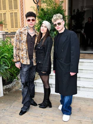 Sanremo, 76th Italian Song Festival - arrivals at Villa Nobel. In the photo: blind, El ma, soniko  Copyright: xSimonexComix xipa-agency.netx xPoolxSanremox02x IPA_Agency_IPA71959066