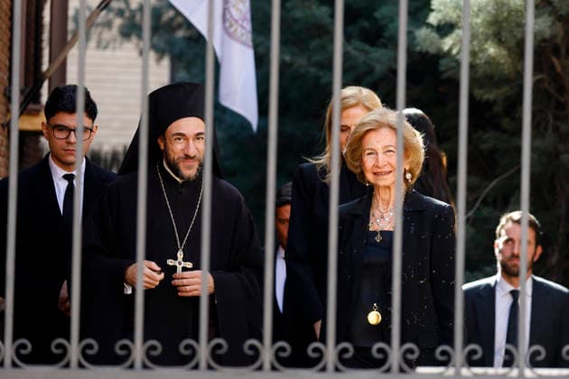 The Greek Orthodox Cathedral of St. Andrew and St. Demetrios honors Irene of Greece Queen Sofia on her arrival at the tribute to Irene of Greece at the Greek Orthodox Cathedral of St. Andrew and St. Demetrios, on February 24, 2026, in Madrid Spain FAMOUSES GREECE ROYALTY DEATH Madrid Madrid Madrid Spain  Copyright: xJosexVelascox 7318056