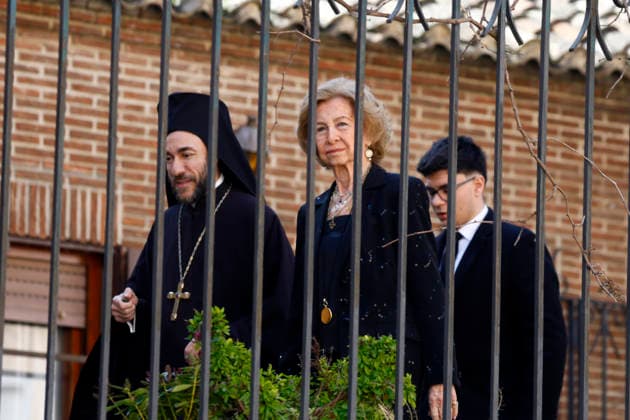 The Greek Orthodox Cathedral of St. Andrew and St. Demetrios honors Irene of Greece Queen Sofia on her arrival at the tribute to Irene of Greece at the Greek Orthodox Cathedral of St. Andrew and St. Demetrios, on February 24, 2026, in Madrid Spain FAMOUSES GREECE ROYALTY DEATH Madrid Madrid Madrid Spain  Copyright: xJosexVelascox 7318057