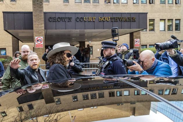 Russell Brand leaves the court in London LONDON, ENGLAND - FEBRUARY 24: Russell Brand leaves the Southwark Crown Court to appear for a plea hearing, where he is charged with rape and sexual assault against two women in 2009, in London, United Kingdom on February 24, 2026. Marcin Nowak Anadolu London United Kingdom. Editorial use only. Please get in touch for any other usage.  Copyright: x2026xAnadoluxMarcinxNowakx